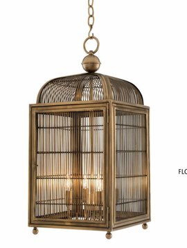 Eichholtz Vogelkooi lamp brass