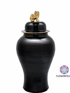 Eichholtz Black vase Golden Lion