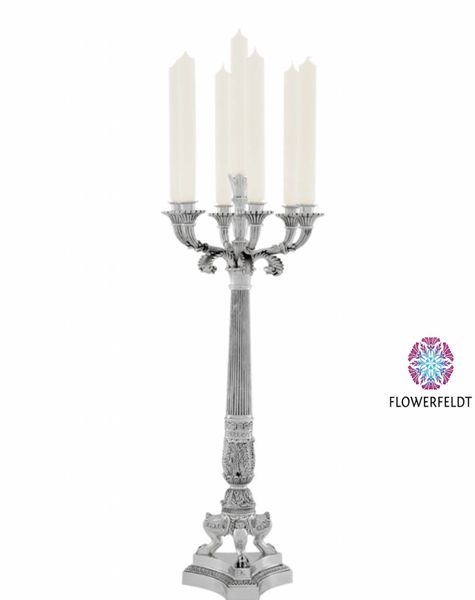 Eichholtz Kerzenständer silber Jefferson - H79 cm