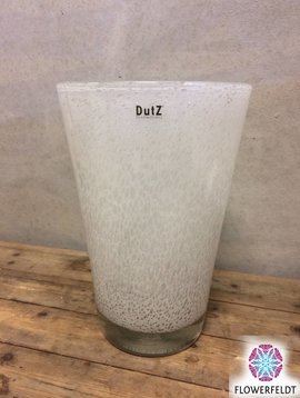 DutZ Vase conic bubble white