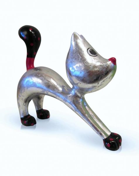 Niloc Pagen Stretching Cat Hillie Silver