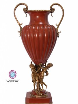 Antique vase red