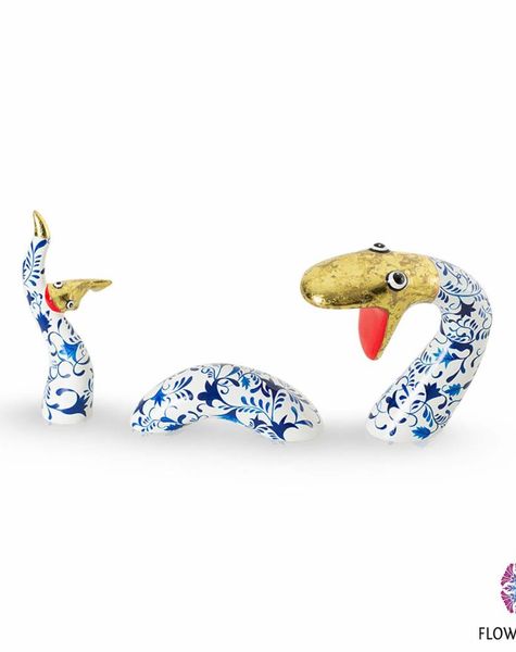 Niloc Pagen Swimming Snake Delfts Blue Gold