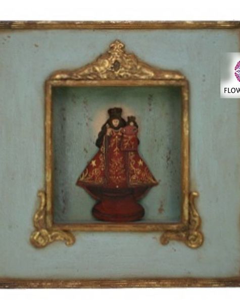 Madonna red in frame