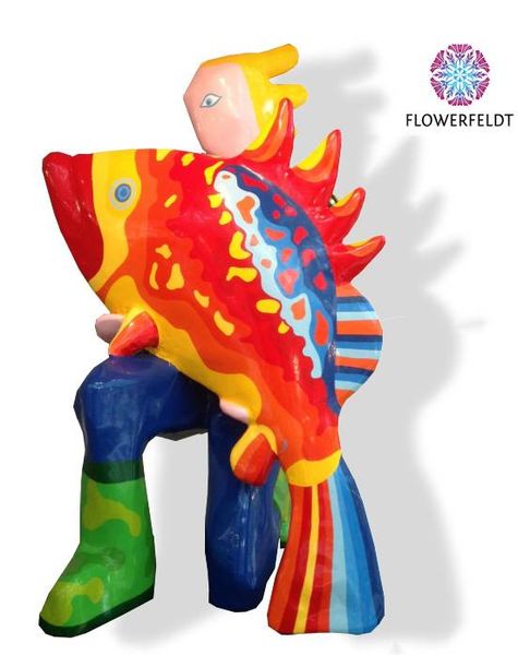 Art figure Fish and Man