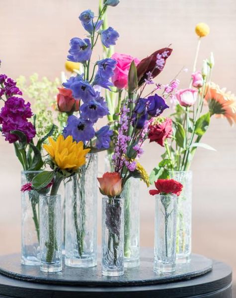 DutZ Cilinder vaas clear bubbles