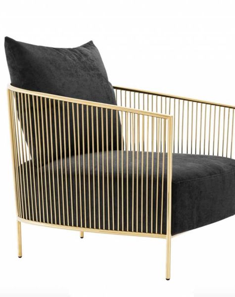 Eichholtz Design chair Knox in black gold