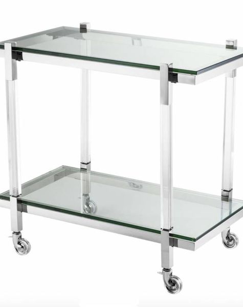 Eichholtz Serveer trolley Royalton in zilver