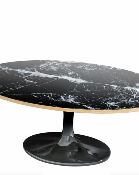 Eichholtz Black coffee table Parme oval