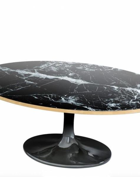 Eichholtz Zwarte coffee table Parme oval