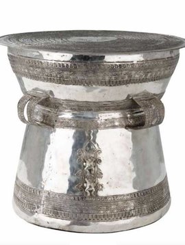 Eichholtz Sidetable Drum Thai Silver