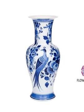 Bird vase delft blue