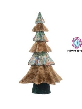 Goodwill Decor Christmas tree Furry Bark Blue