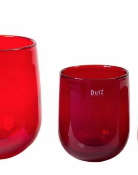 DutZ Barrel red vazen transparant