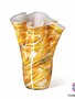Fidrio Wave vase mustard