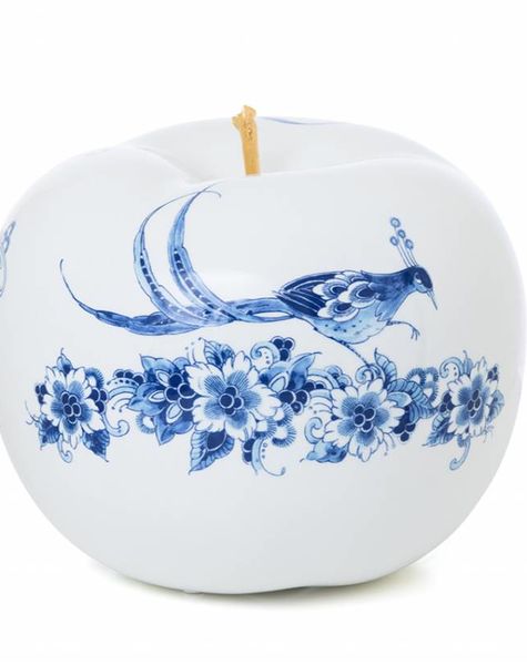 Ceramic apple touch of gold - D29 cm