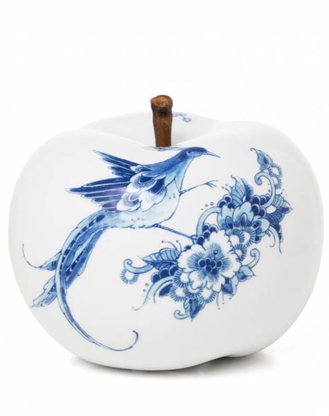 Decoration apple white - D20 cm