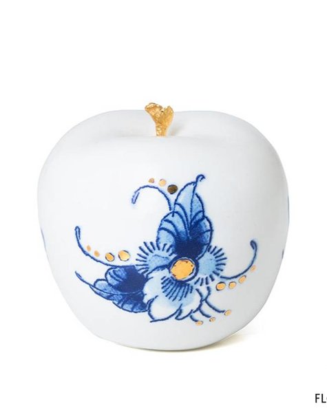 Gold apple decor - D6 cm