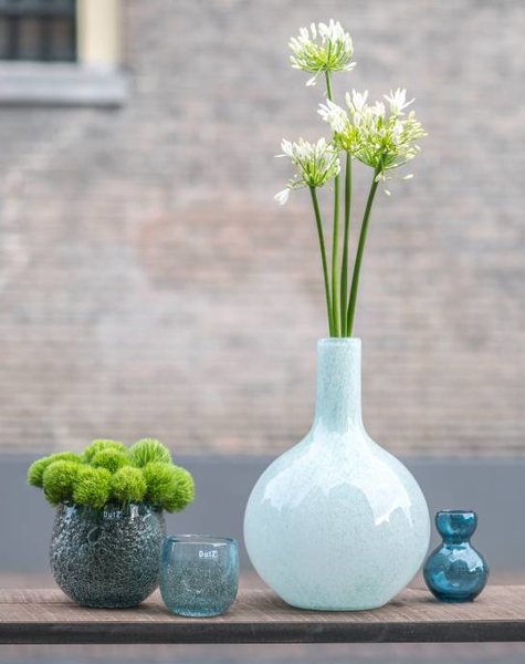 DutZ Vase bottle mineral blue - H30 cm of H42 cm