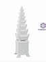 Pyramid vase white