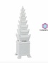 Weiße Vase Pyramide