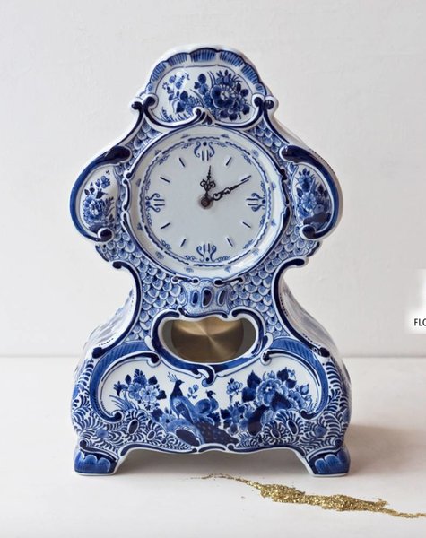 Pendulum clock delft blue - H 40,5 cm
