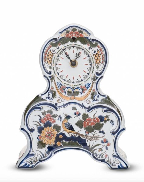 Porcelain clock - H 23,0 cm