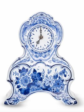 Delft blue clock