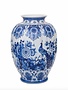 Large vase delft blue