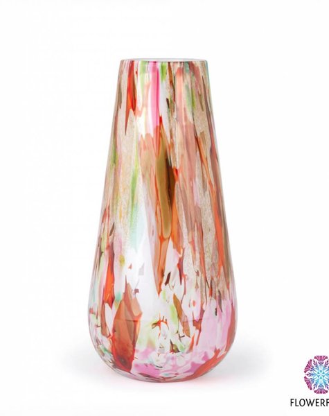 Fidrio Vase Gloriosa Mixed Colors  - H40 cm