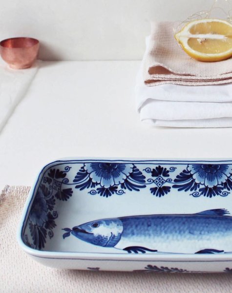 Porcelain fish plate - 29x12,5 cm