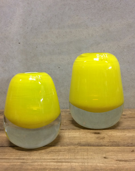 DutZ Vase lacrima yellow - H14 cm of H18 cm