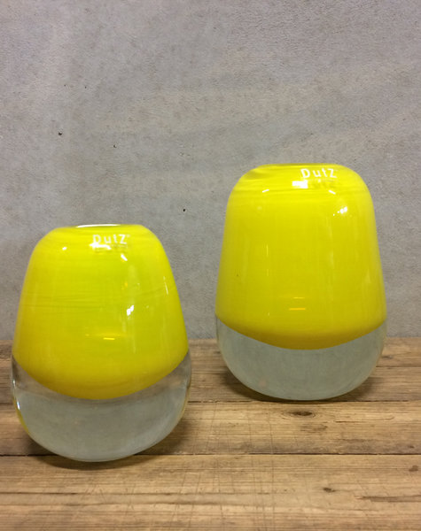 DutZ Vase lacrima yellow - H14 cm of H18 cm