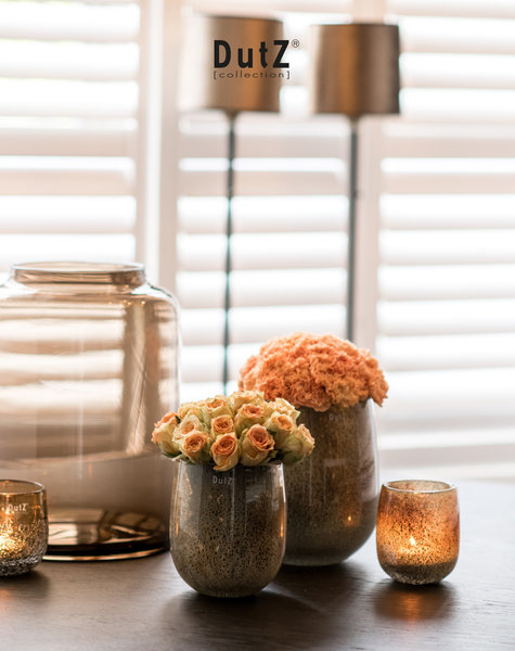 DutZ Barrel silverbrown vasen - H13 / H18/ H24/ H32 cm