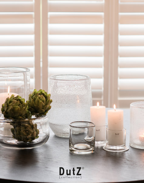 DutZ Vaas Nita 1 clear bubbles - H30 cm