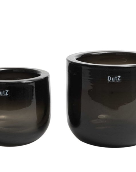 DutZ Bowl thick glass smoke - H16/ H20 cm