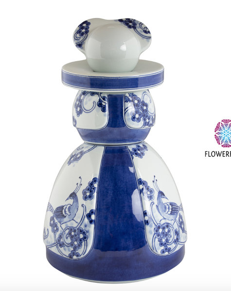 Proud Mary Flower Peacock - H30 cm