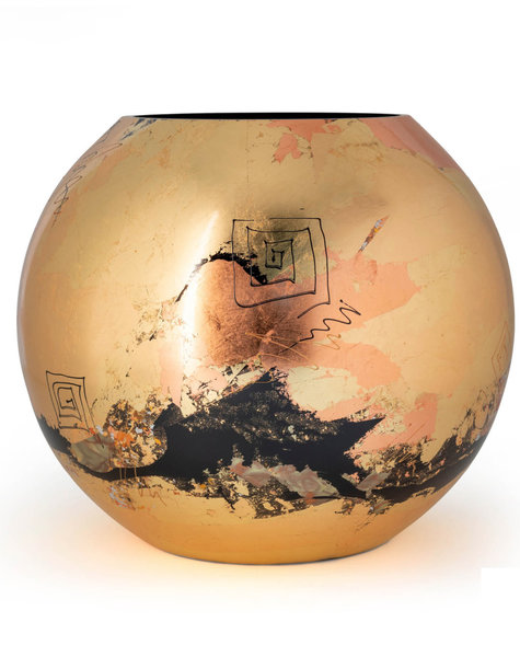 Fidrio Gold Vasen golden art - D25 cm