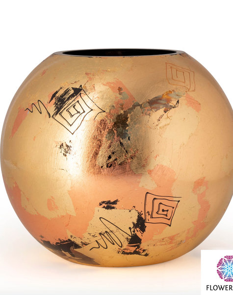 Fidrio Goldene Vasen golden art - D40 cm