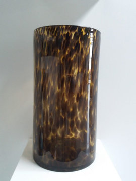 Fidrio Cylinder Vase Leopard