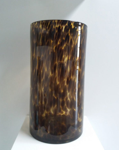 Fidrio Zylinder Vase Leopard - H35 cm