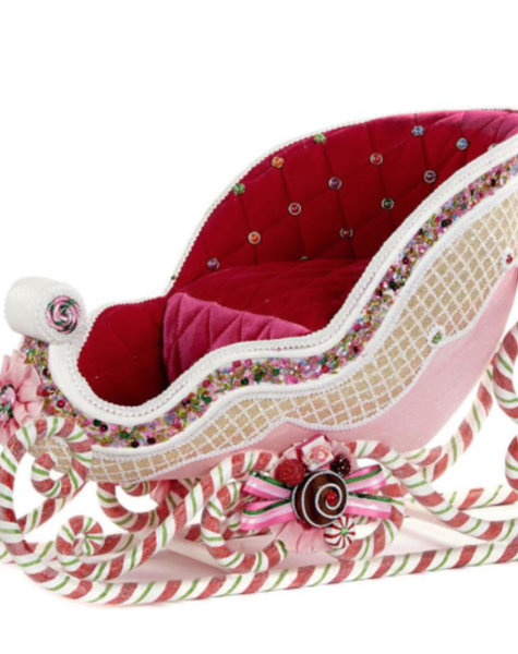 Goodwill Weihnachts Schlitten pink - H37 cm