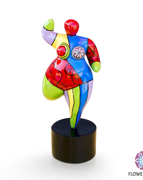 Dikke dame beeldje Dolly - H21/ H25/ H38 cm