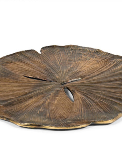 Gold leaf plate - D61 cm