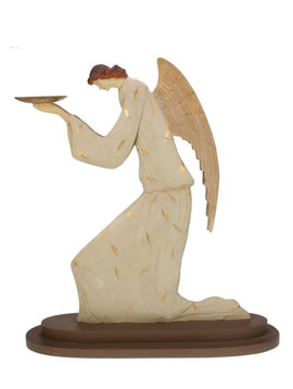 Christmas angel with plate