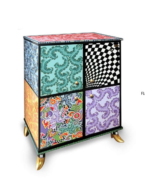 Design sideboard Crazy Colors - H100 cm