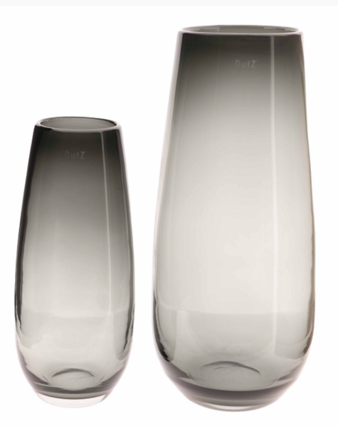 DutZ Schwarze Vase Robert Smoke - H37 / H50 cm