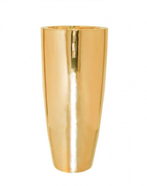 Golden flower pot Jaipur - H100 cm