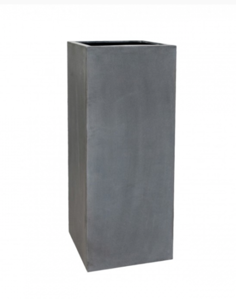 Gray planter Manhattan - H100 cm