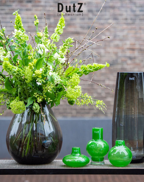 DutZ Schwarze vase Druba smoke - H32 cm